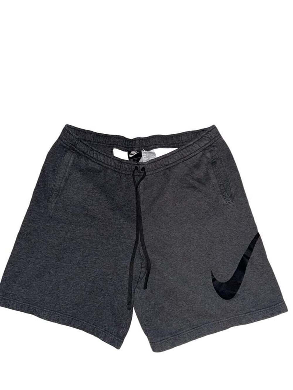 Nike Sweat Shorts Size 4XL Dark Gray Fleece Drawstring Swoosh